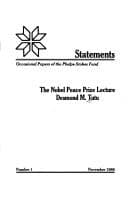 Tapa de The Nobel Peace Prize lecture