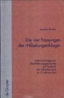 Tapa de Die vier Fassungen der Nibelungenklage