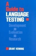 Tapa de A guide to language testing