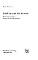 Tapa de Streiten über das Streiten