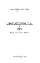 Tapa de La insurrección solitaria