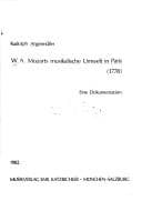 Tapa de W.A. Mozarts musikalisches Umwelt in Paris, 1778