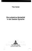 Tapa de Die subjective Modalität in der zweiten Sprache