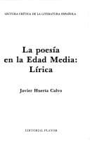 Tapa de La poesía en la Edad Media, lírica