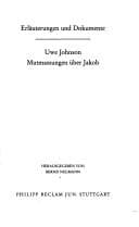 Tapa de Uwe Johnson