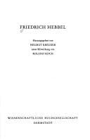 Tapa de Friedrich Hebbel