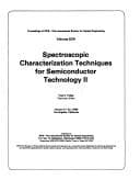 Tapa de Spectroscopic characterization techniques for semiconductor technology II