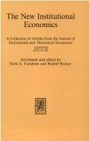 Tapa de The New institutional economics