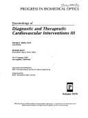 Tapa de Diagnostic and Therapeutic Cardiovascular Interventions III