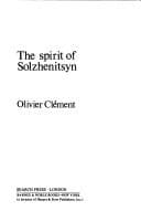 Tapa de The spirit of Solzhenitsyn