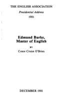 Tapa de Edmund Burke
