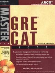 Tapa de Arco Master the GRE CAT 2003
