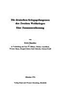 Tapa de Die deutschen Kriegsgefangenen des Zweiten Weltkrieges