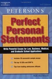 Tapa de Peterson's perfect personal statements