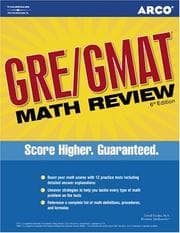 Tapa de ARCO GRE/GMAT Math Review 6th Edition (Gre Gmat Math Review)