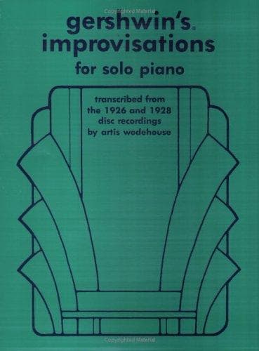 Tapa de Gershwin's Improvisations for Solo Piano
