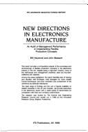 Tapa de New directions in electronics manufacture