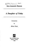 Tapa de A daughter of to-day