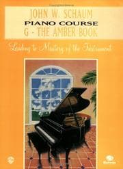 Tapa de John W. Schaum Piano Course: G-The Amber Book