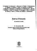 Tapa de Studi su D'Annunzio