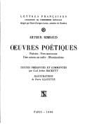 Tapa de Oeuvres poétiques