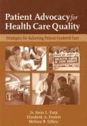 Tapa de Patient advocacy for health care quality