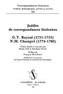 Tapa de Inédits de correspondances littéraires