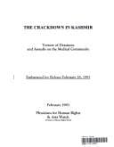 Tapa de The crackdown in Kashmir