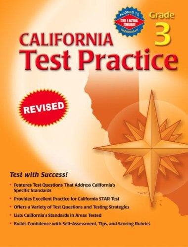 Tapa de Spectrum California Test Practice, Grade 3