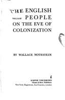 Tapa de English People on Eve of Colonization, 1603-30