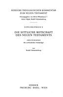 Tapa de Die sittliche Botschaft des Neuen Testamentes
