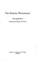 Tapa de The Durham phenomenon