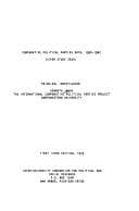 Tapa de Comparative political parties data, 1950-1962