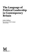 Tapa de The language of political leadership in contemporary Britain