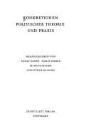 Tapa de Konkretionen politischer Theorie und Praxis