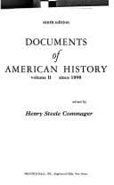Tapa de Documents of American history