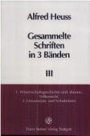 Tapa de Gesammelte Schriften in 3 Bänden