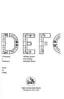 Tapa de A dictionary of architecture
