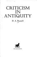 Tapa de Criticism in antiquity
