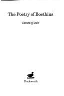 Tapa de The poetry of Boethius