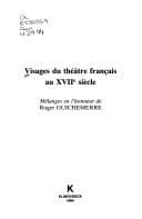 Tapa de Visages du théâtre français au XVIIe siècle