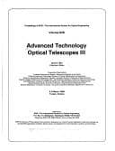 Tapa de Advanced technology optical telescopes III
