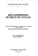 Tapa de Métamorphoses du récit de voyage