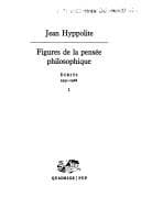 Tapa de Figures dans la pensée philosophique