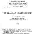 Tapa de Le français contemporain