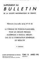Tapa de La formule de Poisson-Plancherel pour une groupe presque algébrique a radical abélien