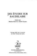 Tapa de Dix études sur Baudelaire