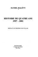 Tapa de Histoire de quatre ans, 1997-2001