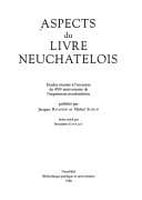 Tapa de Aspects du livre neuchâtelois