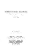 Tapa de Claude Simon